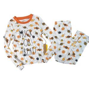 Rae Dunn Toddler TRICK or TREAT Halloween Fall Holiday Pajamas Sleepwear 6/6X